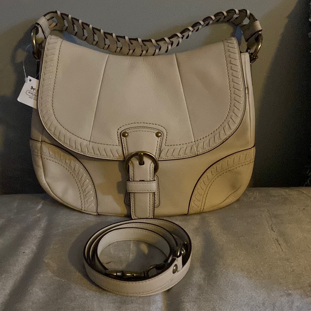 Coach Poppy Whipst Hobo Purse